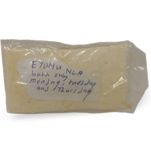 A cleansing soap made to wash away spiritual blockages and attract divine and human favor. Use daily while praying for open doors and positive outcomes.